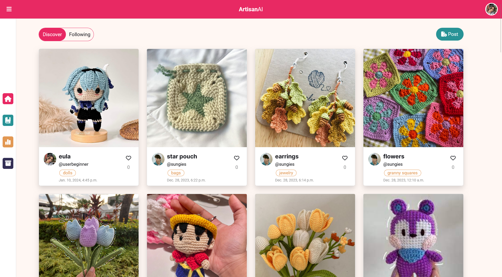 ArtisanAI: Stitch Counter and Crochet Community App